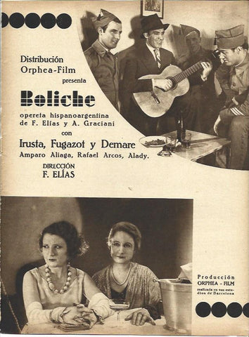 LAMINA 34163: Anuncio de Boliche coIrusta, Fugazot y Demare