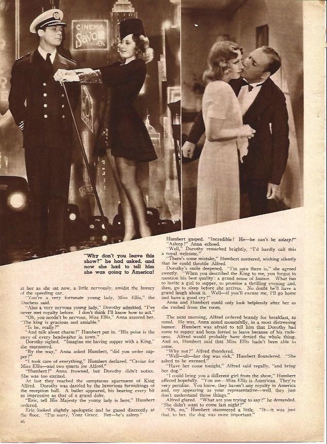 LAMINA 34247: Escenas de The King and the chorus girl