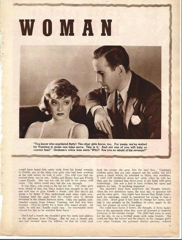 LAMINA 34245: Bette Davies y Humphrey Bogart en Marked Woman