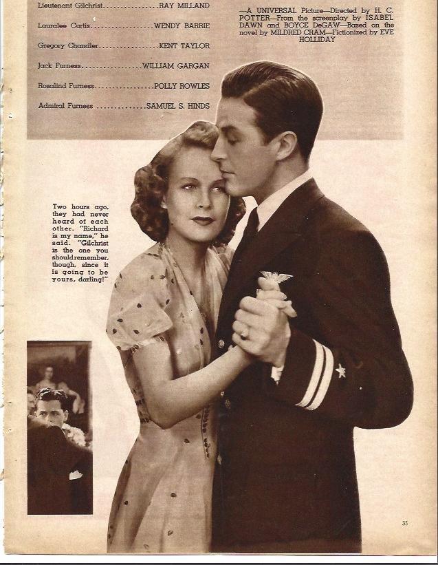 LAMINA 34242: Ray Milland y Wendy Barrie