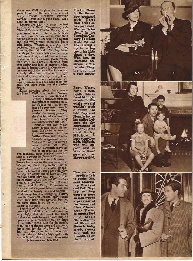 LAMINA 34241: Ben Bernie, Frank McHugh y Fred y Colin Tapley