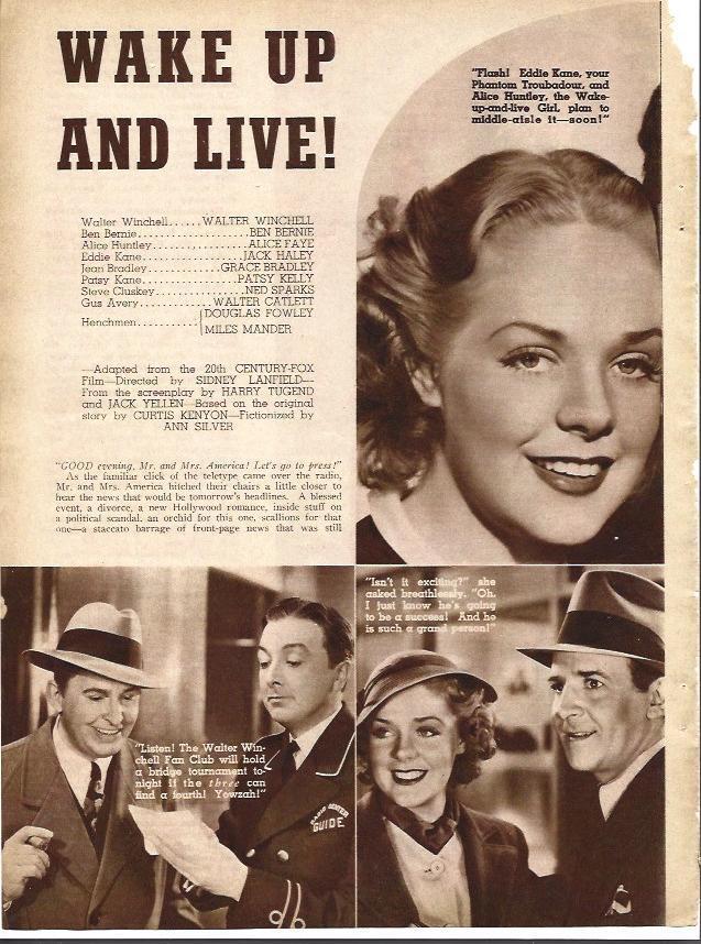 LAMINA 34238: Alice Faye en Wake up and live