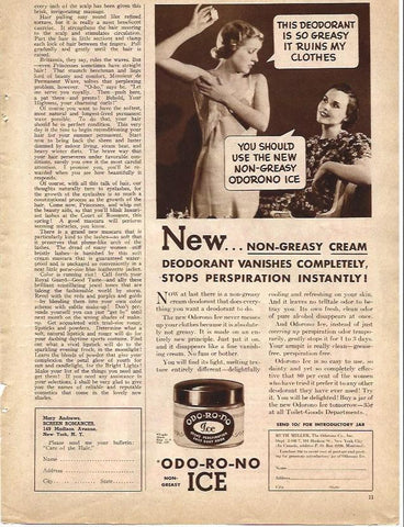 LAMINA 34231: Publicidad de desodorante Odo-ro-no Ice