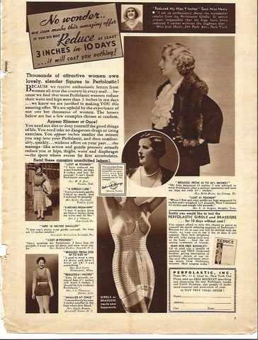 LAMINA 34227: Publicidad de faja reductora Perfolastic