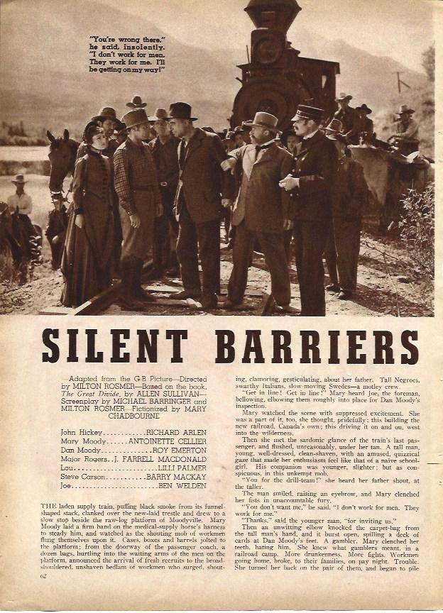 LAMINA 34255: Escena y reparto de Silent Barriers