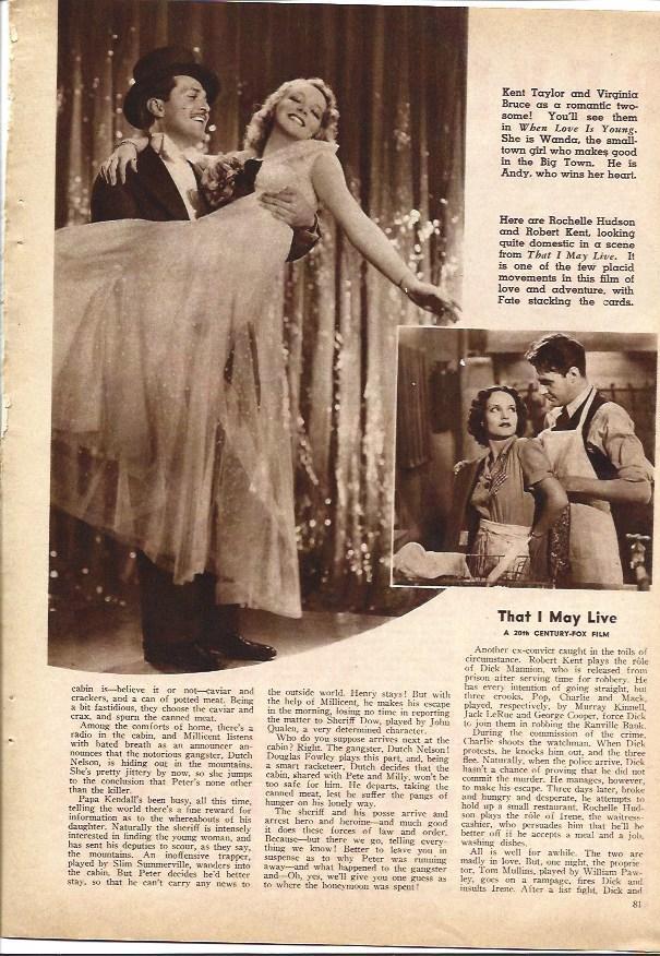 LAMINA 34265: Kent Taylor y Virginia Bruce en When Love is Young