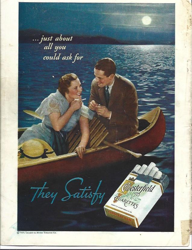 LAMINA 34225: Contraportada con publicidad de Chesterfield