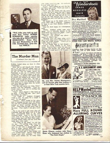 LAMINA 34224: Robert Montgomery y anuncios de publicidad