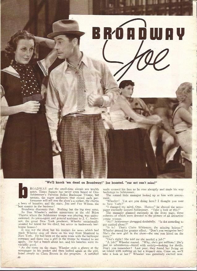 LAMINA 34190: Joe E. Brown y Ann Dvorak en Broadway Joe