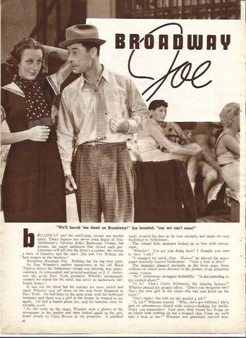 LAMINA 34190: Joe E. Brown y Ann Dvorak en Broadway Joe