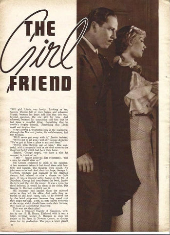LAMINA 34187: Roger Pryor y Ann Sothern en The Girlfriend