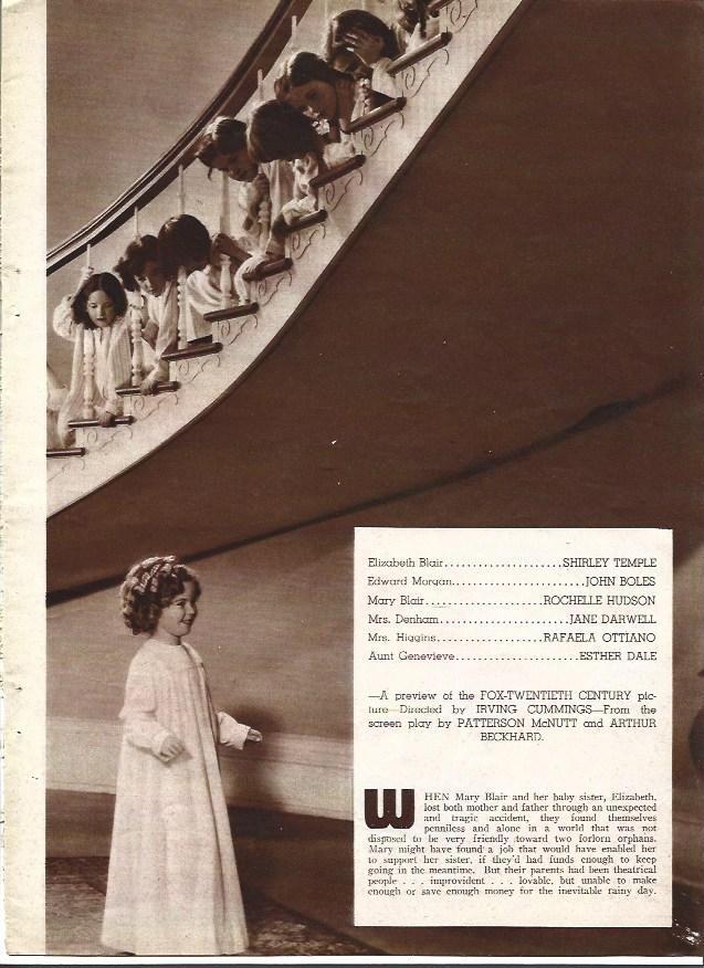 LAMINA 34182: Shirley Temple y reparto de Curlu Top
