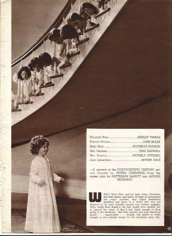LAMINA 34182: Shirley Temple y reparto de Curlu Top