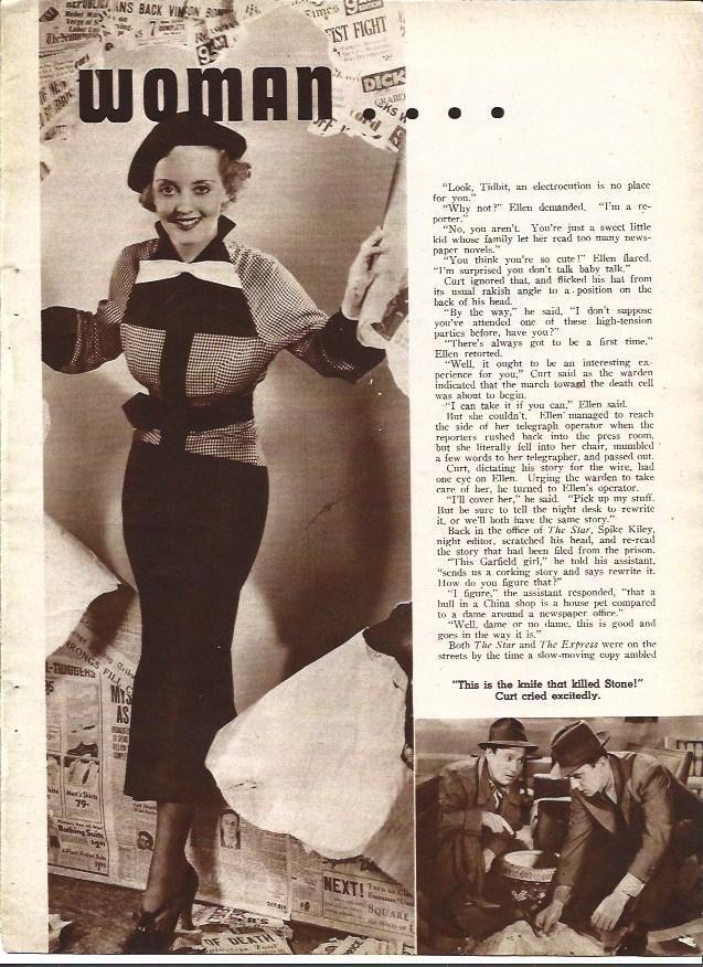 LAMINA 34180: Bette Davis en Front Page Woman