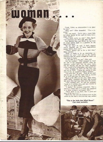 LAMINA 34180: Bette Davis en Front Page Woman