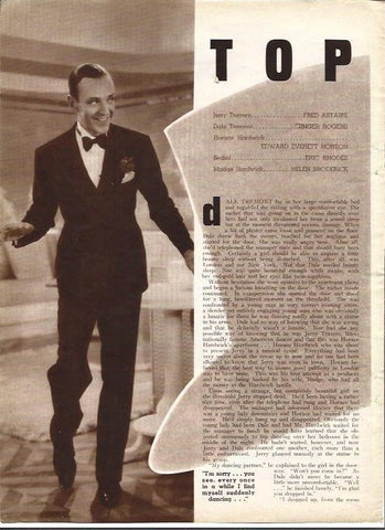 LAMINA 34172: Fred Astaire y reparto de Top Hat