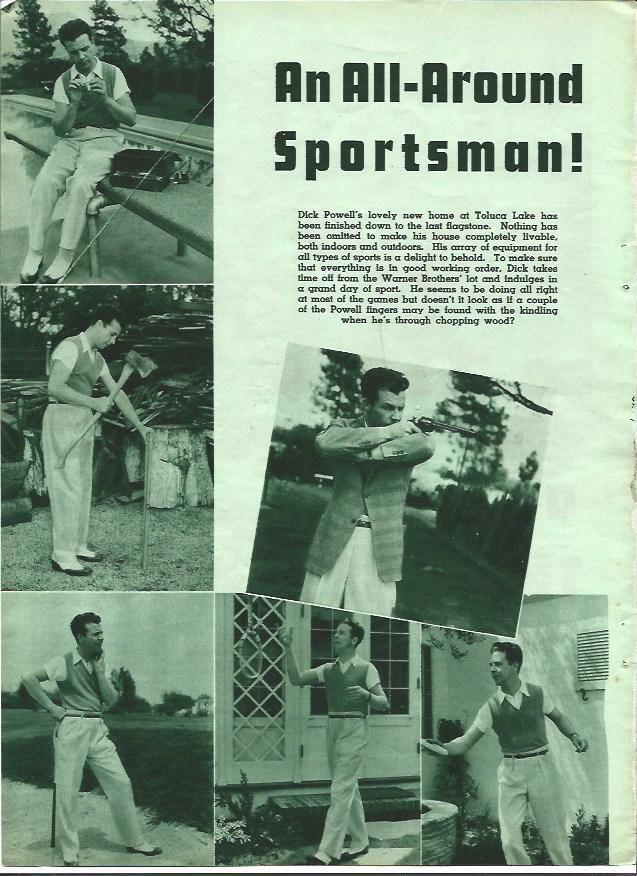 LAMINA 34195: Dick Powell en Toluca Lake