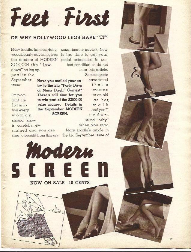 LAMINA 34216: Publicidad de Modern Screen