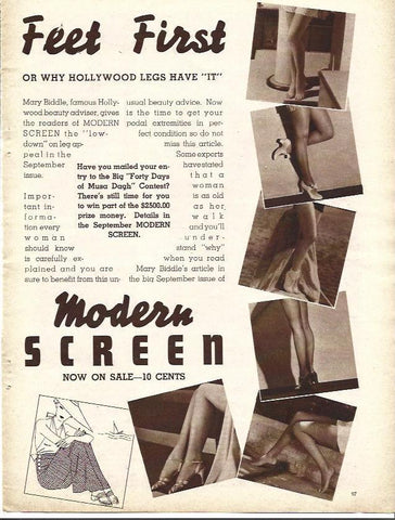 LAMINA 34216: Publicidad de Modern Screen