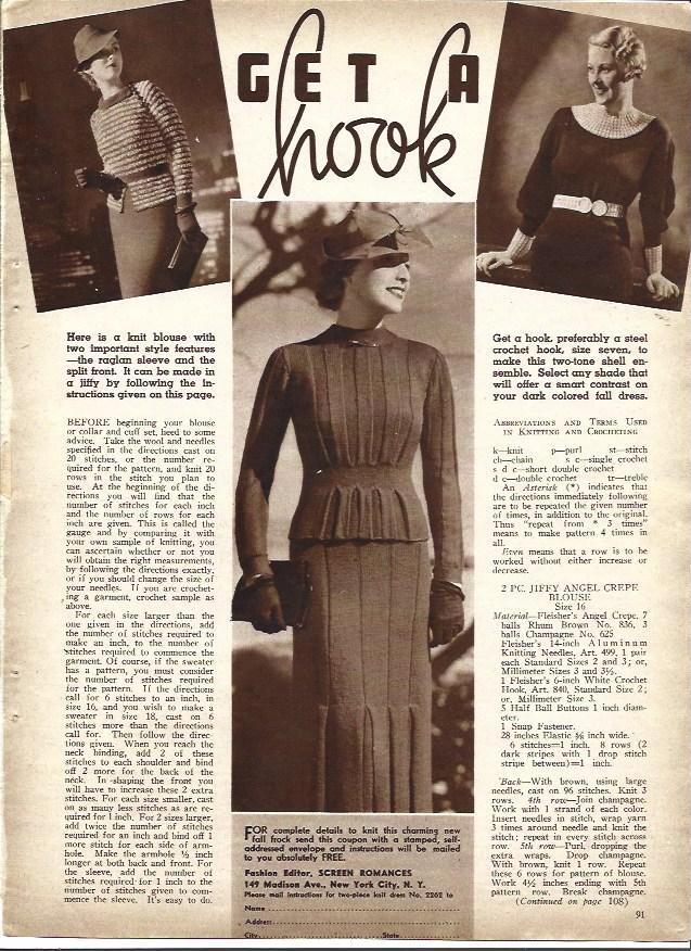 LAMINA 34213: Moda de 1935