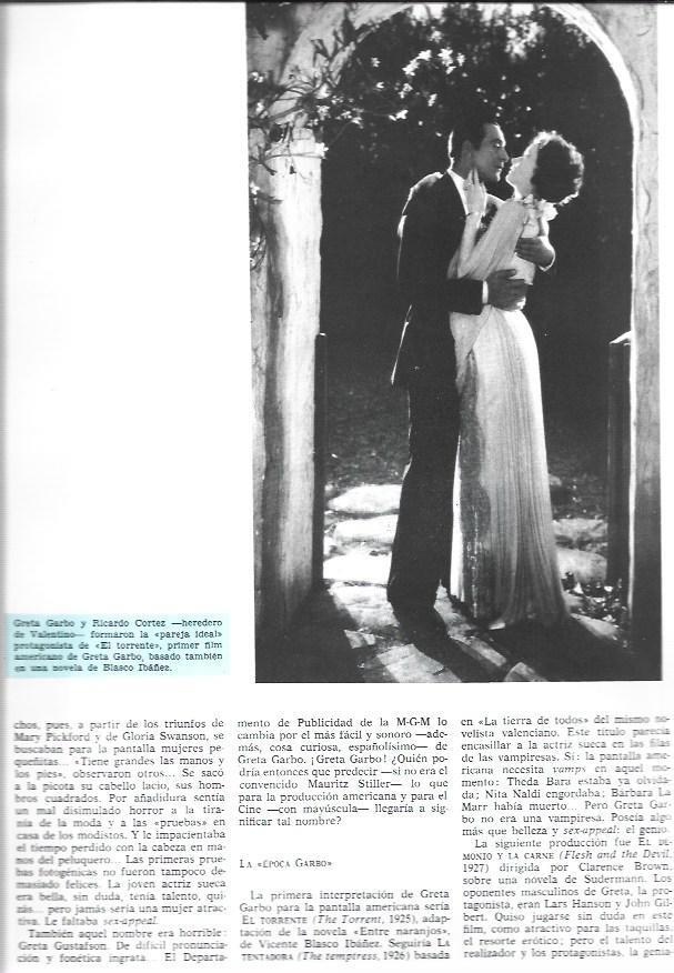 LAMINA 33881: Greta Garbo y Ricardo Cortez en El Torrente
