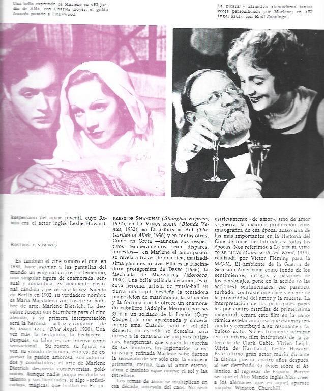 LAMINA 33886: Marlene Dietrich en El jardin de Ala y El angel azul
