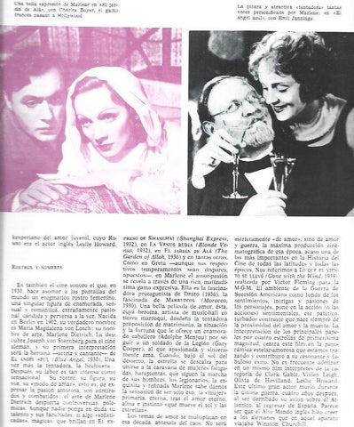LAMINA 33886: Marlene Dietrich en El jardin de Ala y El angel azul