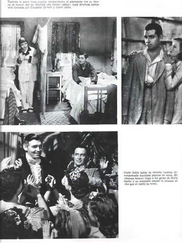 LAMINA 33887: Claudette Colbert y Clark Gable en Sucedió una noche