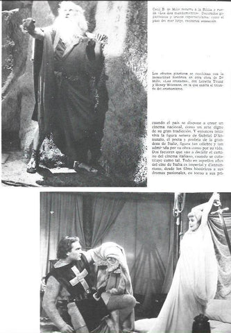 LAMINA 33902: Escenas de Los Diez Mandamientos de Cecil B. de Mille y Las cruzadas