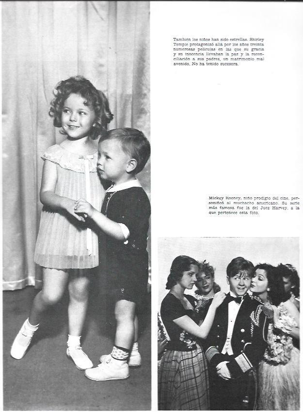 LAMINA 33889: Shirley Temple y Mickey Rooney