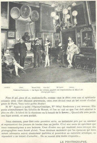 LAMINA 33822: Actores de la Comedie Française