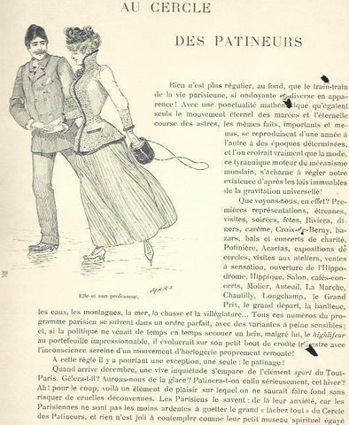 LAMINA 33808: Patinadores, por Mars
