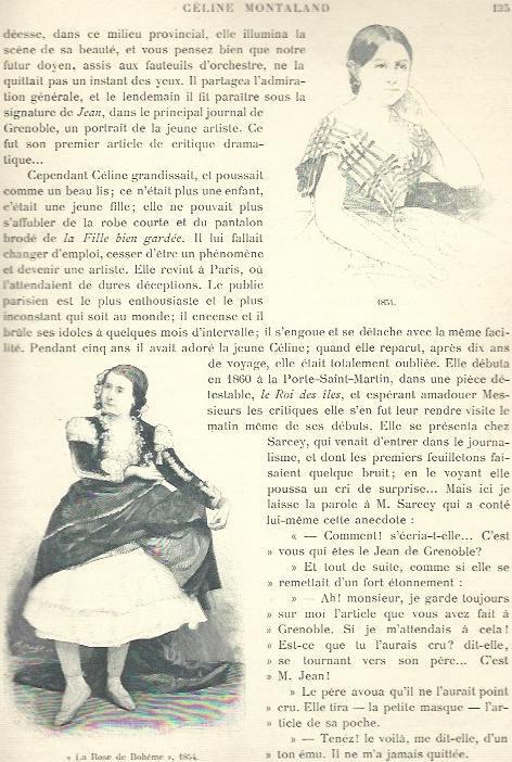 LAMINA 33798: Celine Montaland en La Rose de Boheme