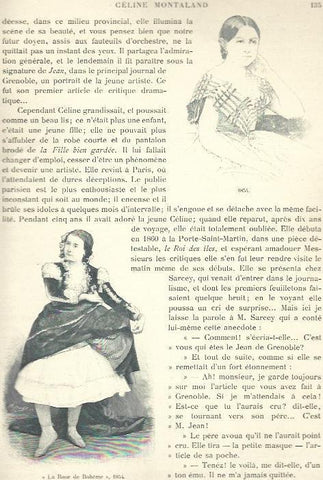 LAMINA 33798: Celine Montaland en La Rose de Boheme