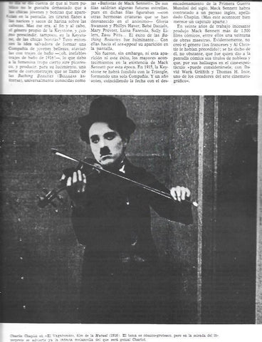 LAMINA 33847: Charles Chaplin en El Vagabundo