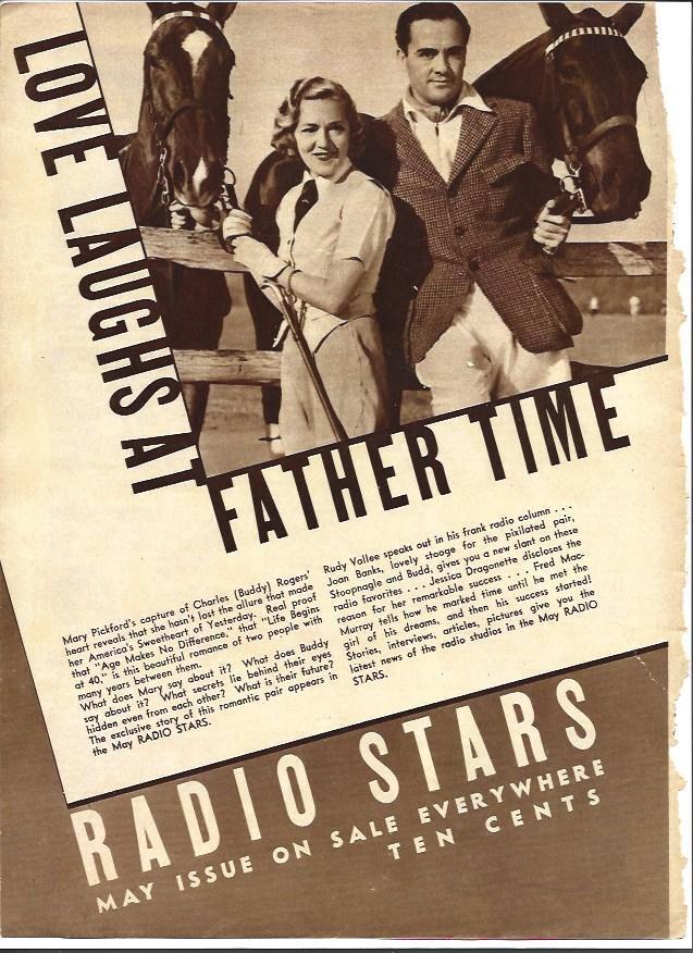 LAMINA 34284: Rudy Vallee y Joan Banks en Radio Stars