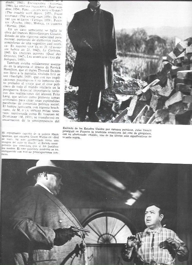LAMINA 34016: Orson Welles en Sed de mal y escena de Rififi
