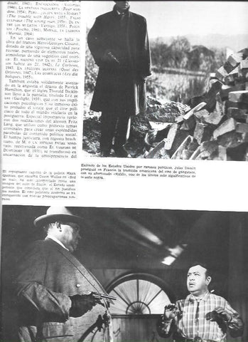 LAMINA 34016: Orson Welles en Sed de mal y escena de Rififi
