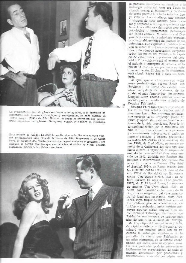 LAMINA 34013: Rita Hayworth y Glenn Ford en Gilda y Humphrey Bogart en Cayo Largo