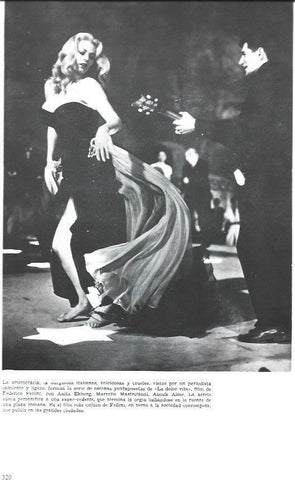 LAMINA 33975: Anitaa Ekberg en La dolce vita