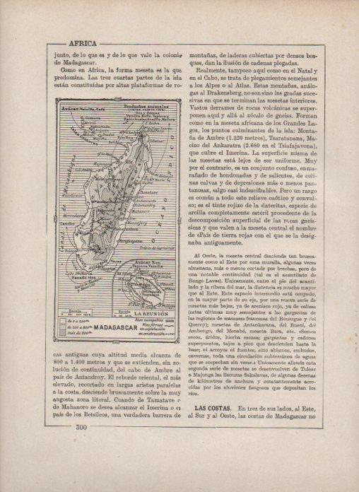 LAMINA V27837: Mapa de Madagascar