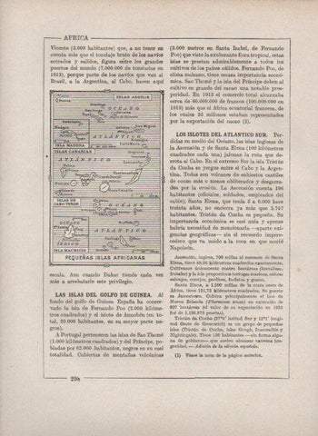 LAMINA V27838: Mapa de las Pequeñas islas africanas