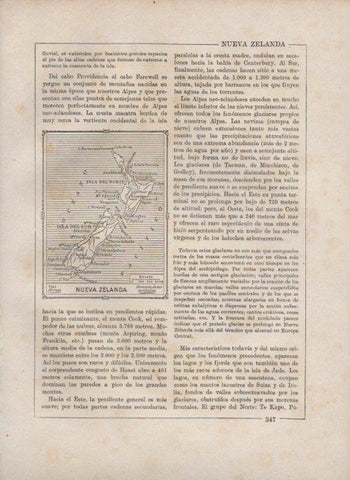 LAMINA V27851: Mapa de Nueva Zelanda