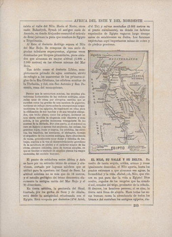 LAMINA V27852: Mapa de Egipto