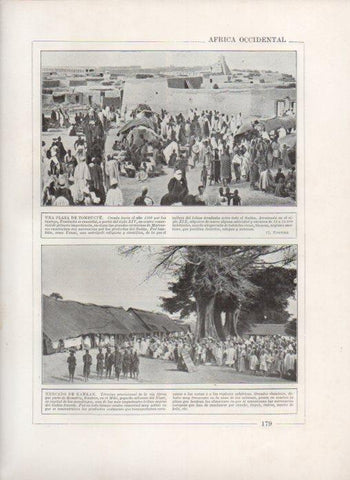 LAMINA V27855: Plaza de Tombuctu y Mercado de Kankan