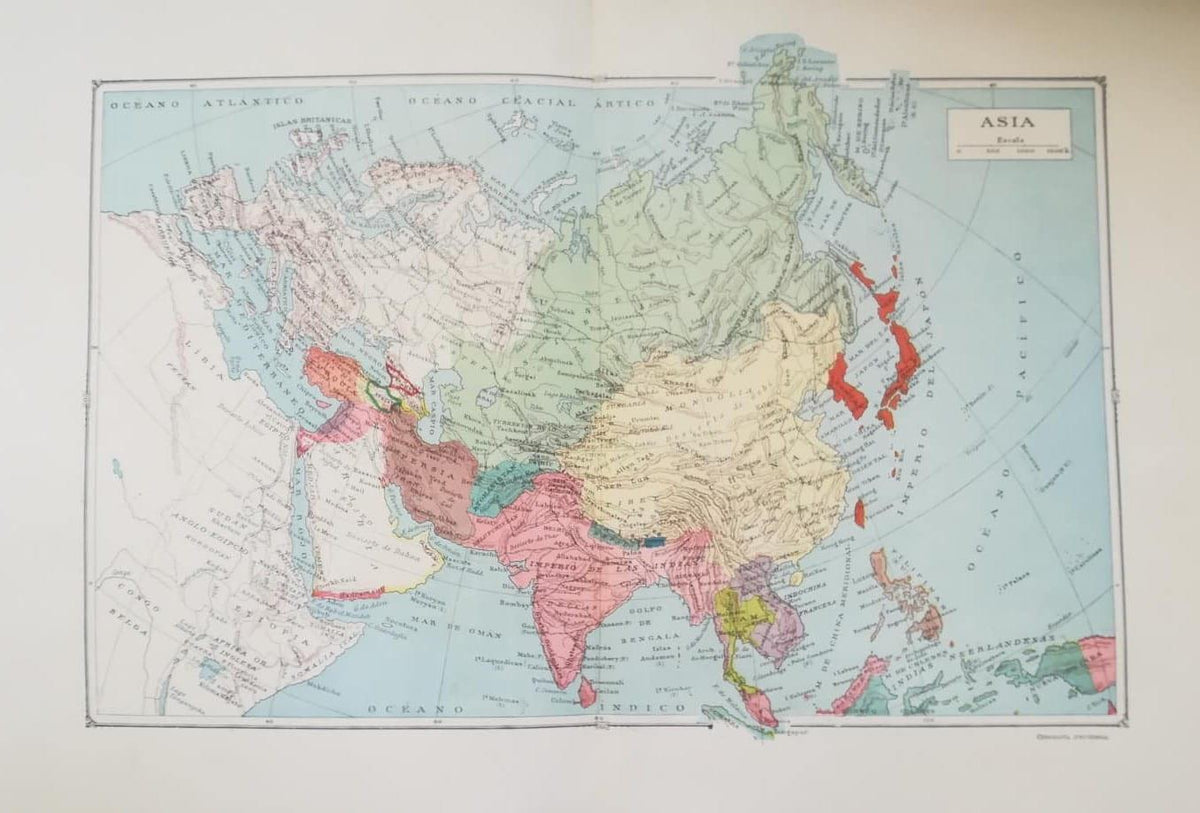 LAMINA V27800: Mapa de Asia
