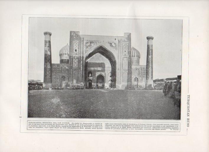 LAMINA V27801: Mezquita del Sah Zindeh en Samarcanda