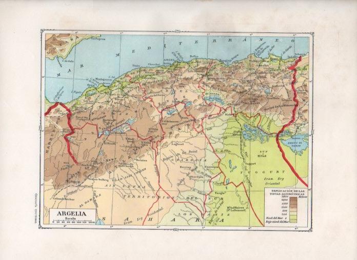 LAMINA V27821: Mapa de Argelia