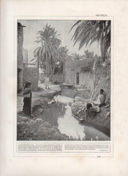 LAMINA V27823: Paisaje en el sur de Argelia