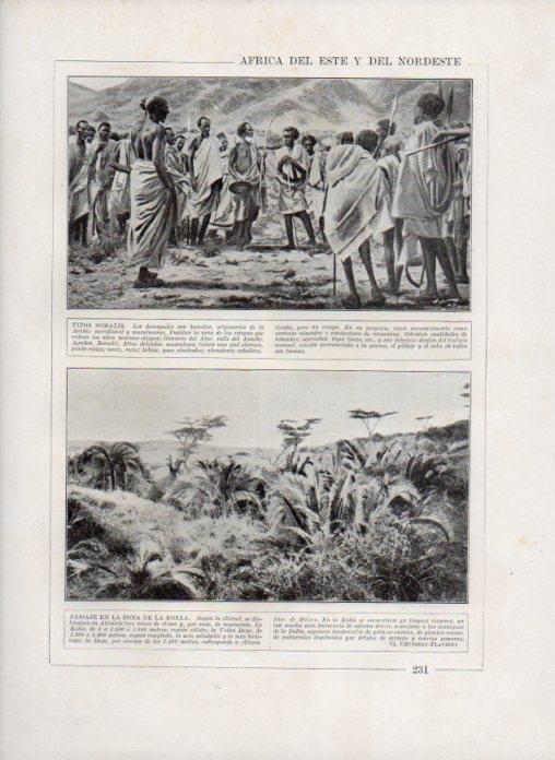 LAMINA V27861: Tipos de Somalia y Paisaje en La Kolla